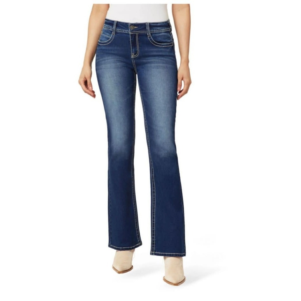 WallFlower Feisty Curvy Low Rise Slim Flare Jeans Size 13 Juniors
